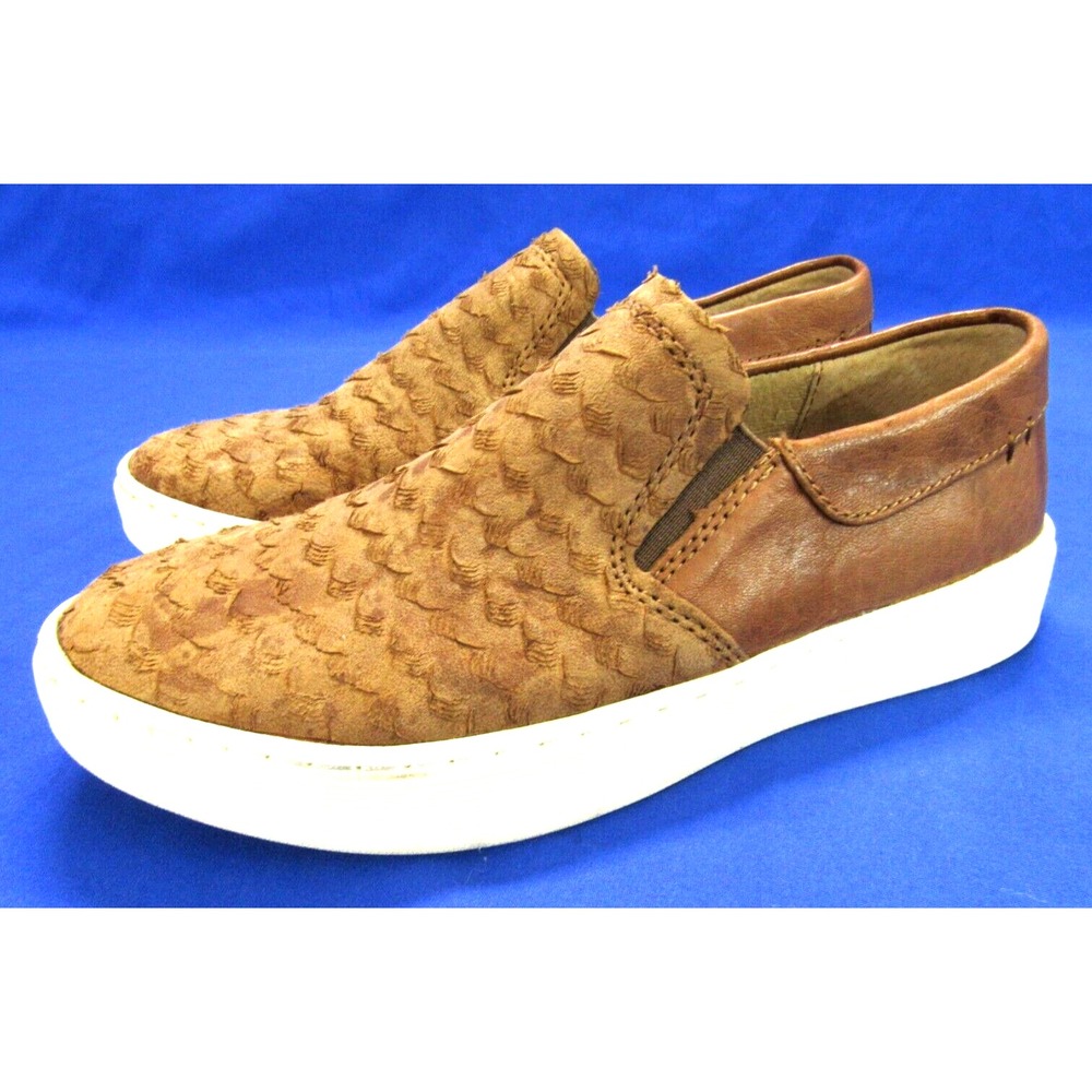 SOFFT Somers III BROWN Exotic Print Leather SLIP-ON Comfort Fashion Sneakers 6M